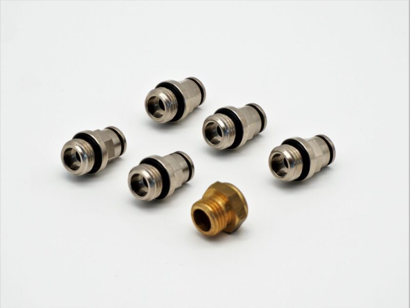 Fitting Kit Management - 1/4 Zoll Gewinde  / 6mm Luft - Metall Push-In